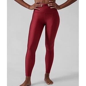 Athleta‎ Elation Shine Tight Decadent Red Small